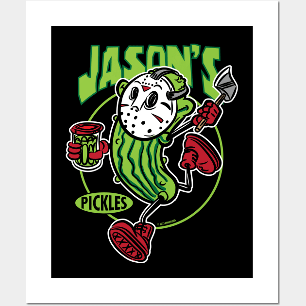 Jason's Voorhees Deli Pickles Wall Art by eShirtLabs